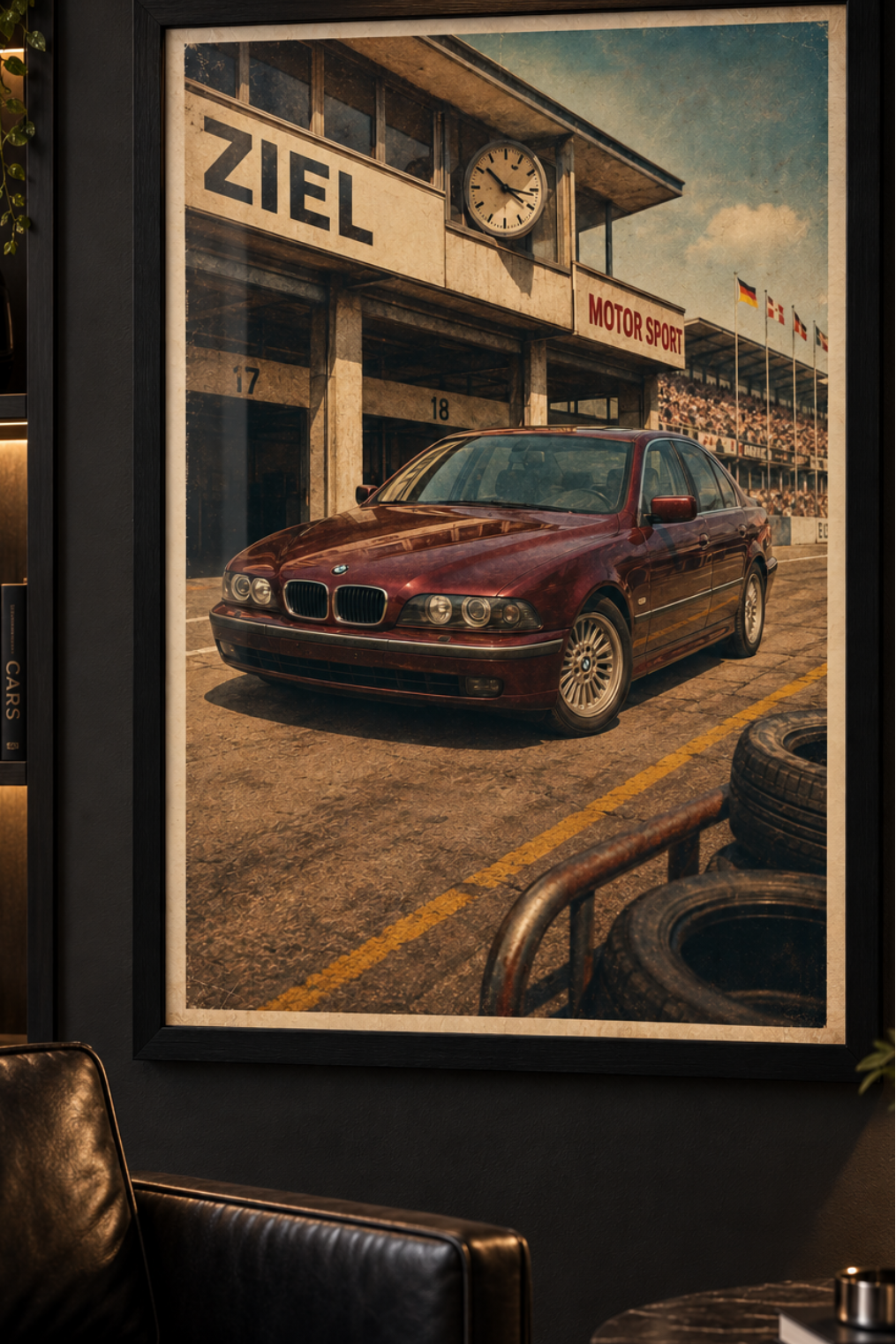Grand wooden frame